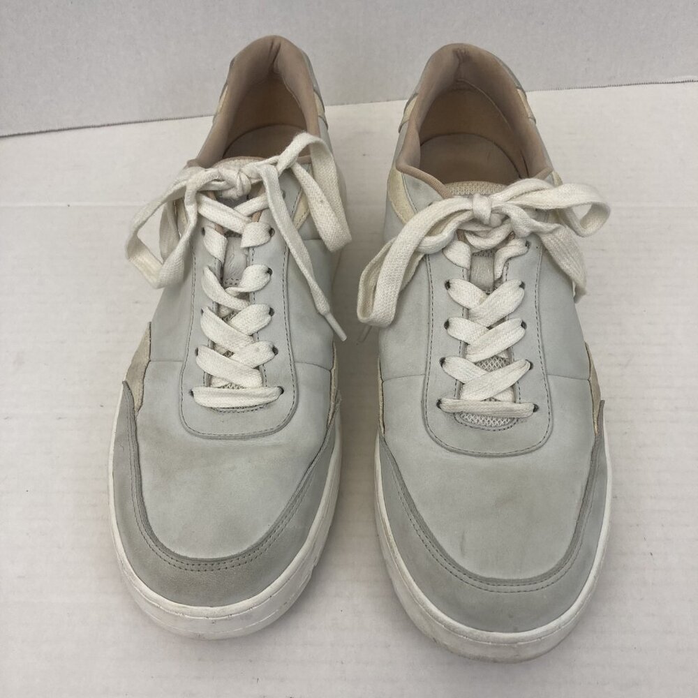 Vionic Elsa Shoes Womens Size 9 Light Gray Leather Comfort Sneakers Casual Low - Picture 3 of 16